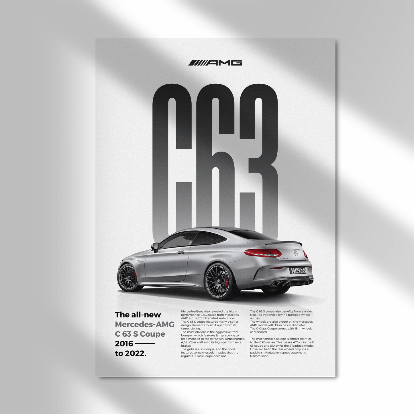 Mercedes AMG C63S 2016 | Classique