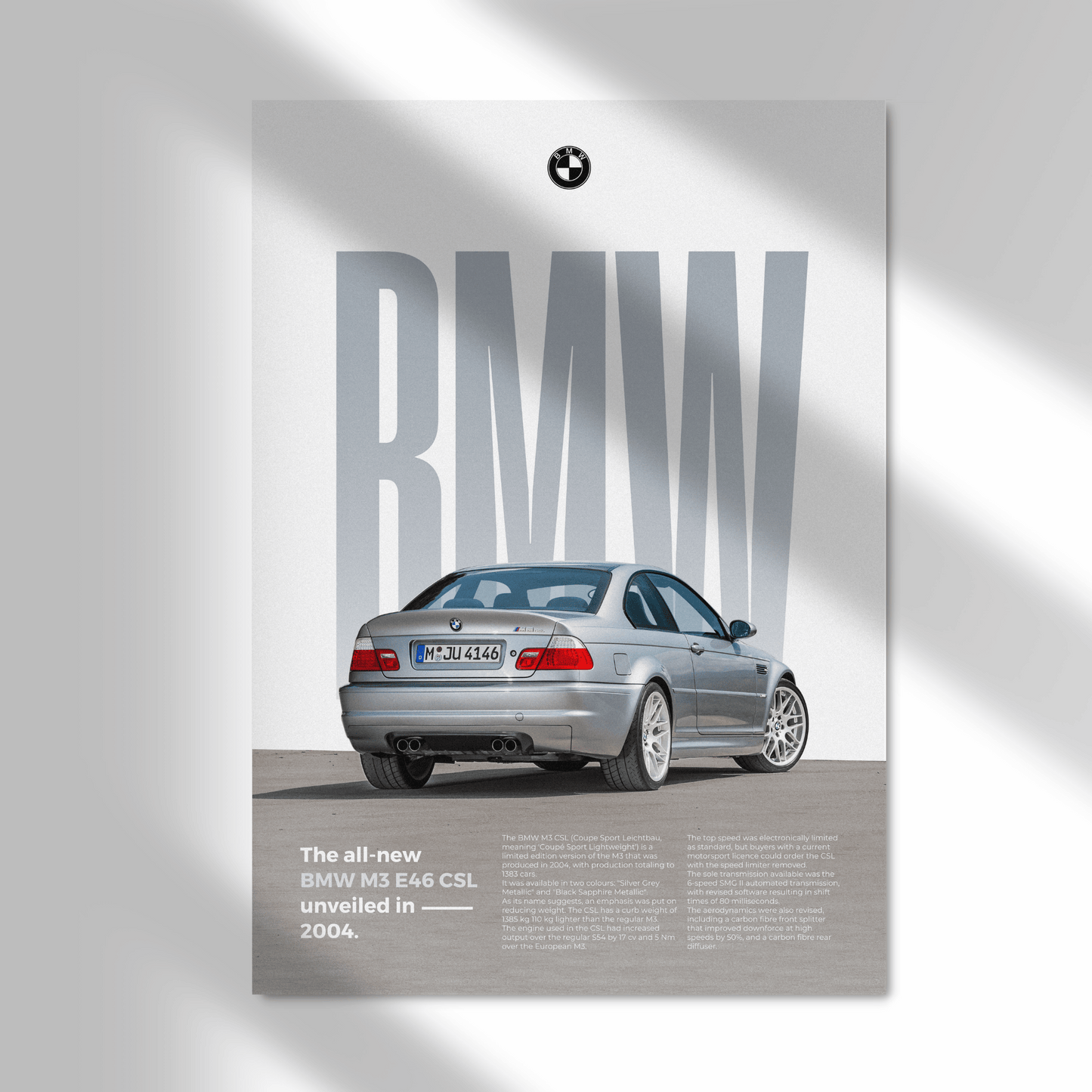 BMW M3 E46 CSL | Classique