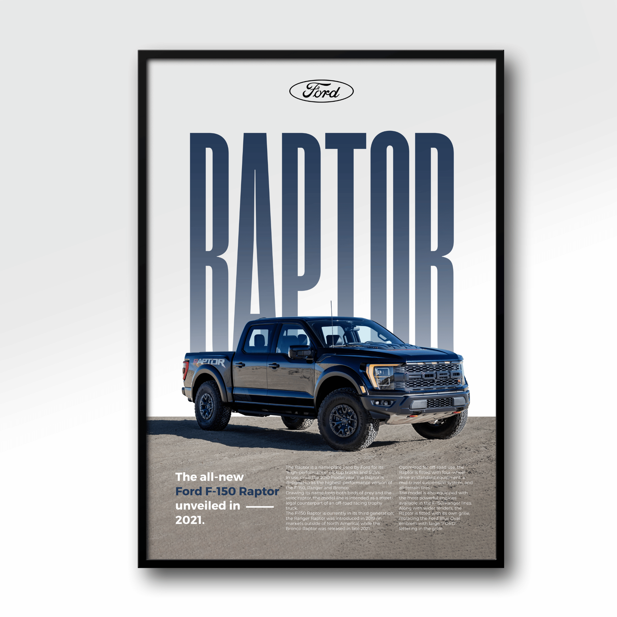 Poster Ford F-150 Raptor | posterz.