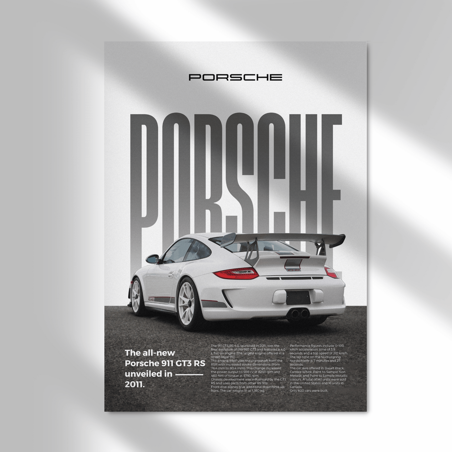 Porsche 911 GT3 RS Type 997 4.0 | Classique